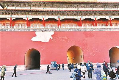 强风吹落午门墙皮 故宫排查安全隐患