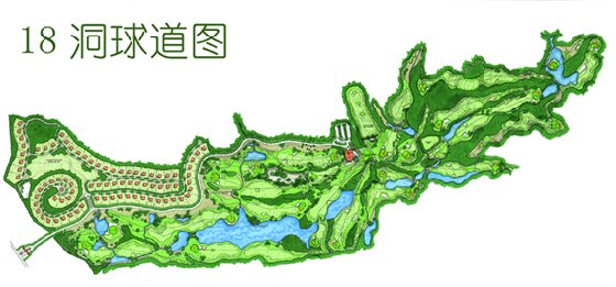九龙湖高尔夫球地图