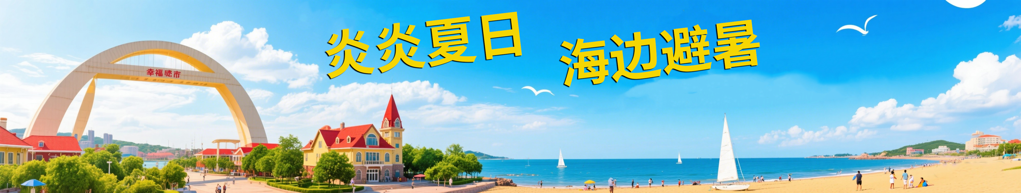 炎炎夏日 海边旅游