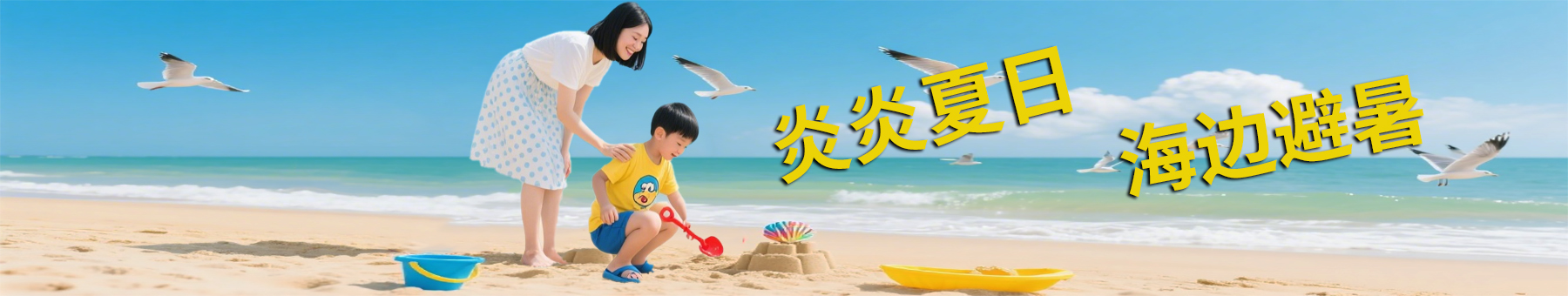 夏日海边旅游
