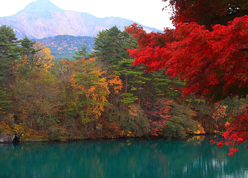 大连去日本旅游_五色沼的独特风情 沉醉日本艳丽水色