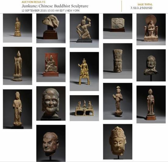 疑似被盗佛首现身美国拍卖会龙门石窟研究院回应