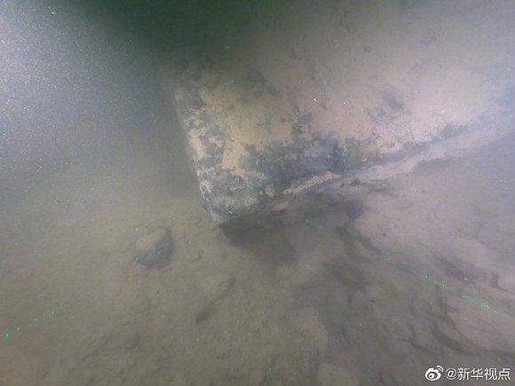 清代北洋海军旗舰“定远舰”沉舰遗址在威海发现，已出水一批遗物